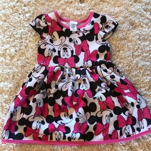 Disney Minnie Mouse dress with cap sleeves -3T.